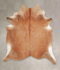 Solid Brown XX-Large Brazilian Cowhide Rug 7'8