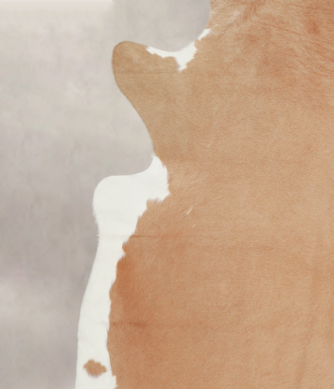 Beige and White XX-Large Brazilian Cowhide Rug 8'5"H x 7'5"W #A23930 b