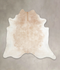 Beige X-Large Brazilian Cowhide Rug 6'10