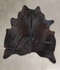 Solid Black X-Large Brazilian Cowhide Rug 7'3