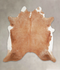 Brown and White Regular XX-Large Brazilian Cowhide Rug 7'6