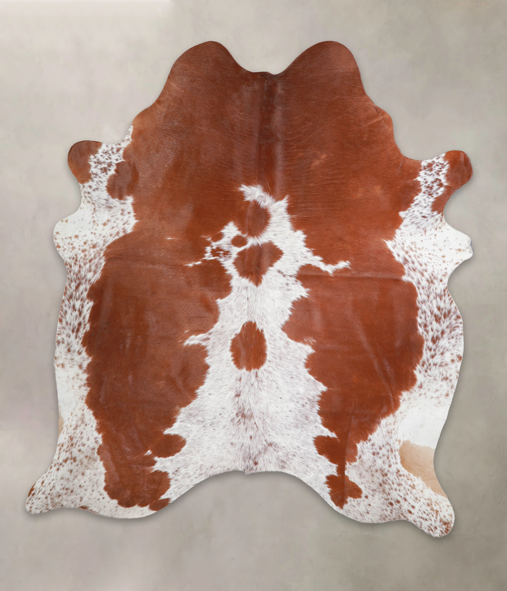 Brown and White Cowhide Rug #A24280