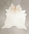 Ivory with Beige XX-Large Brazilian Cowhide Rug 7'6