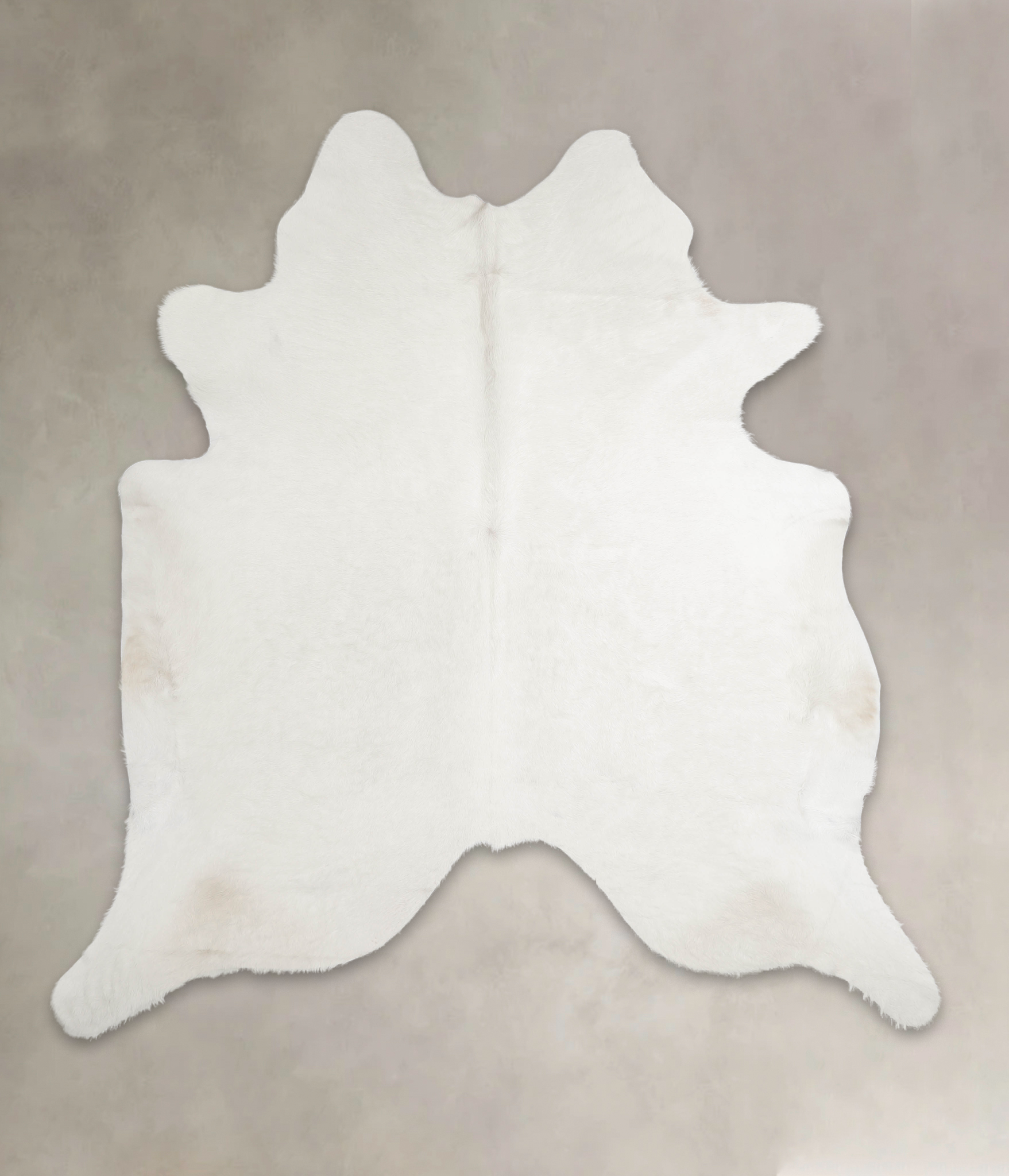 Solid White Cowhide Rug #A24386