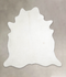 Solid White XX-Large Brazilian Cowhide Rug 7'8