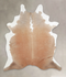 Beige and White X-Large Brazilian Cowhide Rug 7'4