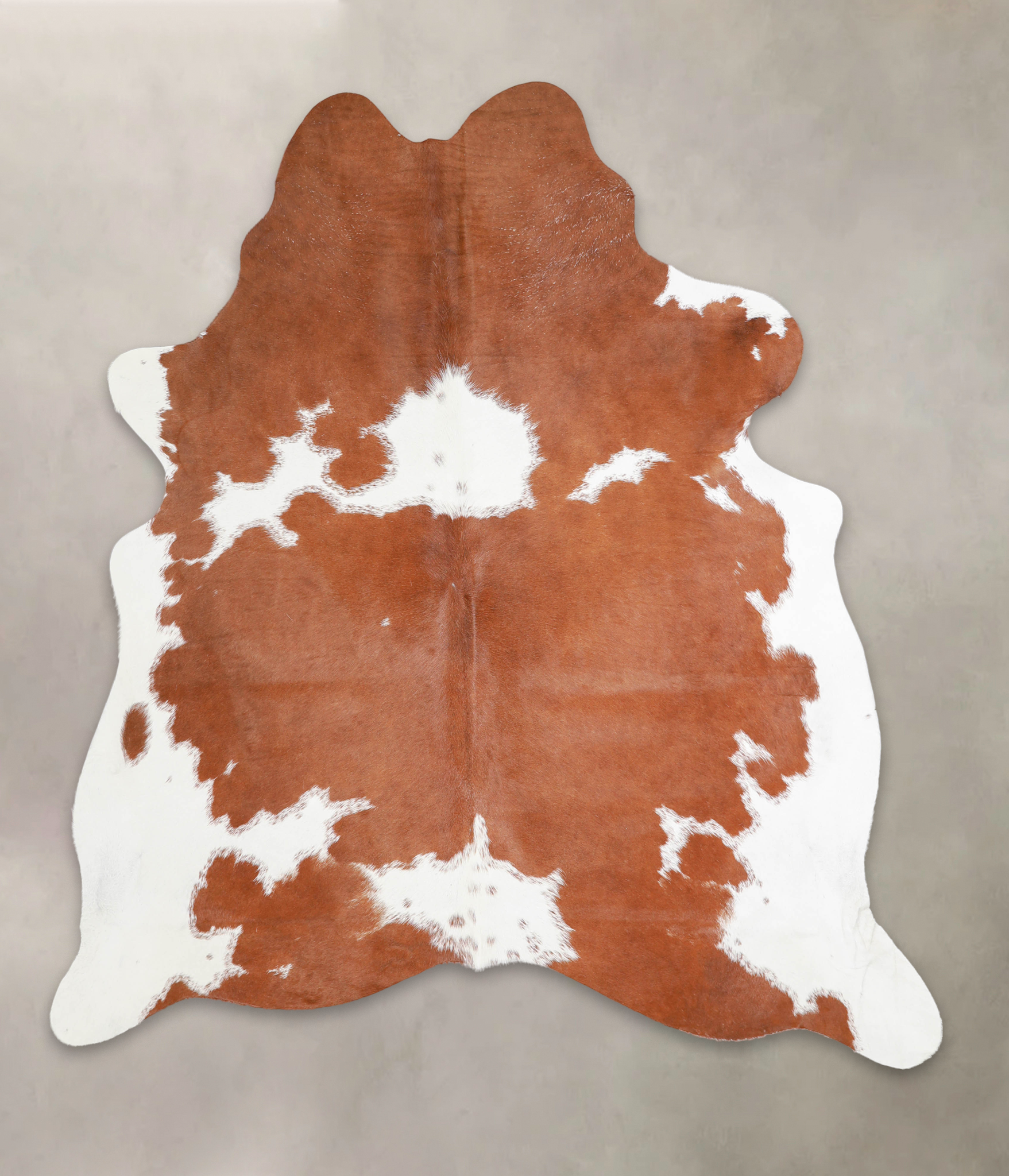 Brown and White Cowhide Rug #A24410
