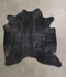 Solid Black X-Large Brazilian Cowhide Rug 6'11