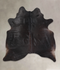 Solid Black X-Large Brazilian Cowhide Rug 6'7