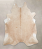 Beige XX-Large Brazilian Cowhide Rug 7'11