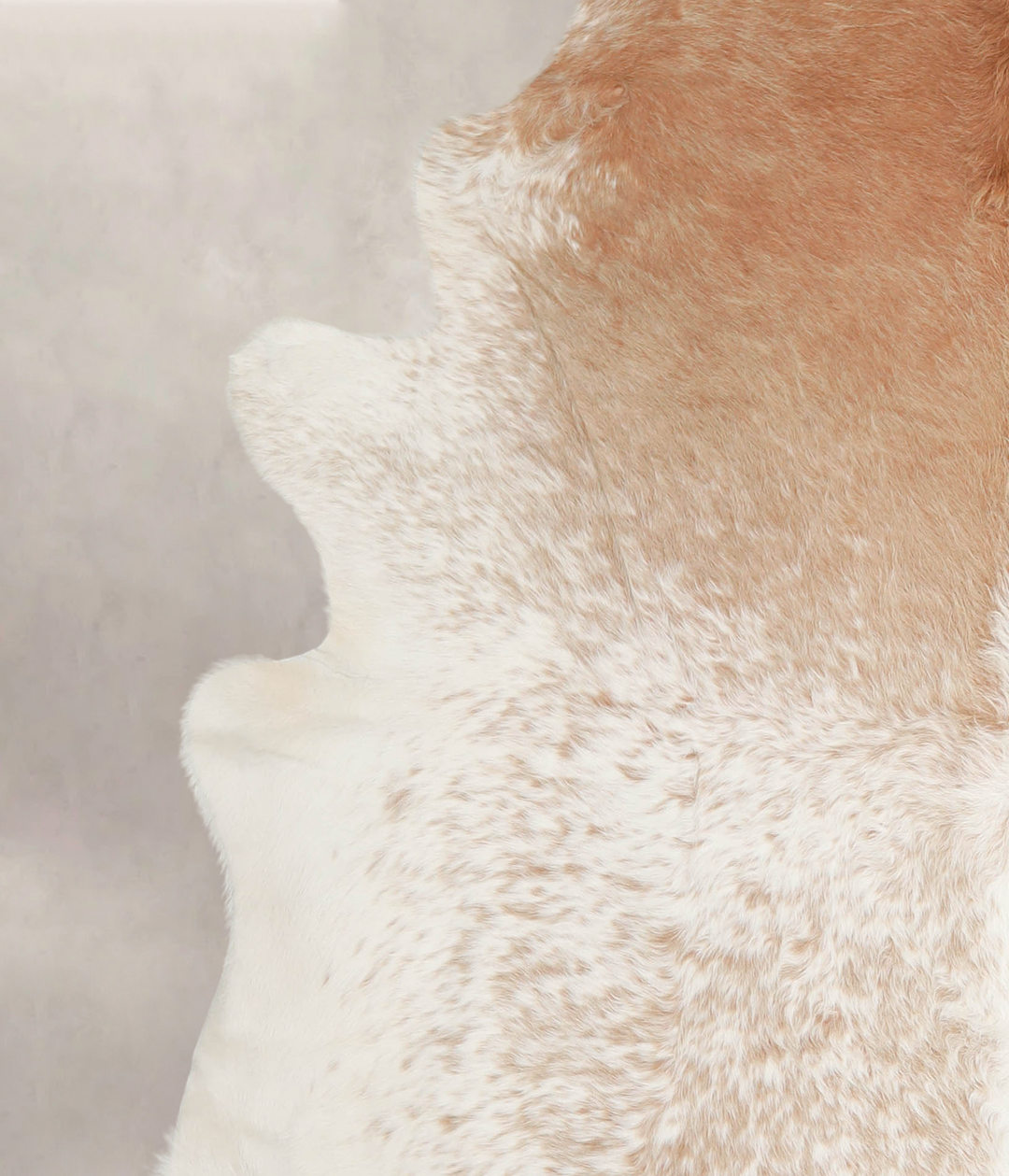 Beige and White XX-Large Brazilian Cowhide Rug 7'9"H x 6'8"W #A25103 b