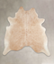Beige X-Large Brazilian Cowhide Rug 7'1