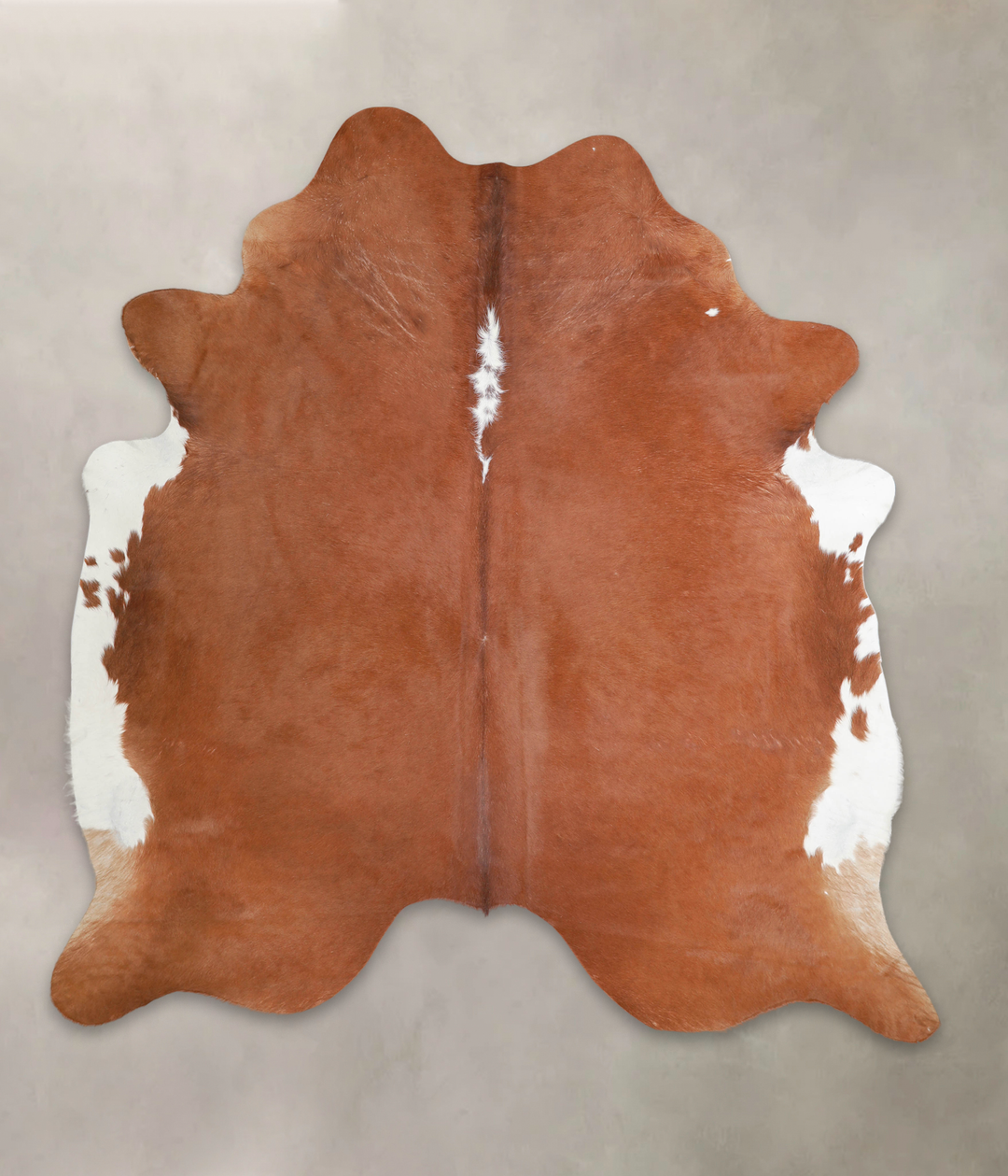 Brown and White Regular XX-Large Brazilian Cowhide Rug 7'5"H x 7'0"W #