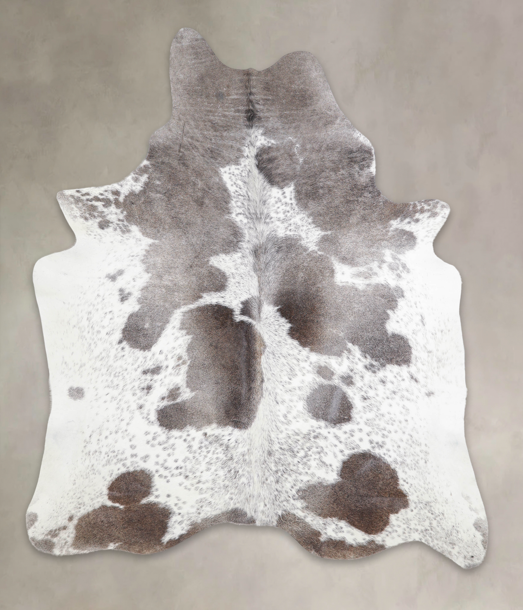 Grey With White Cowhide Rug #A25490
