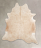 Beige XX-Large Brazilian Cowhide Rug 8'1