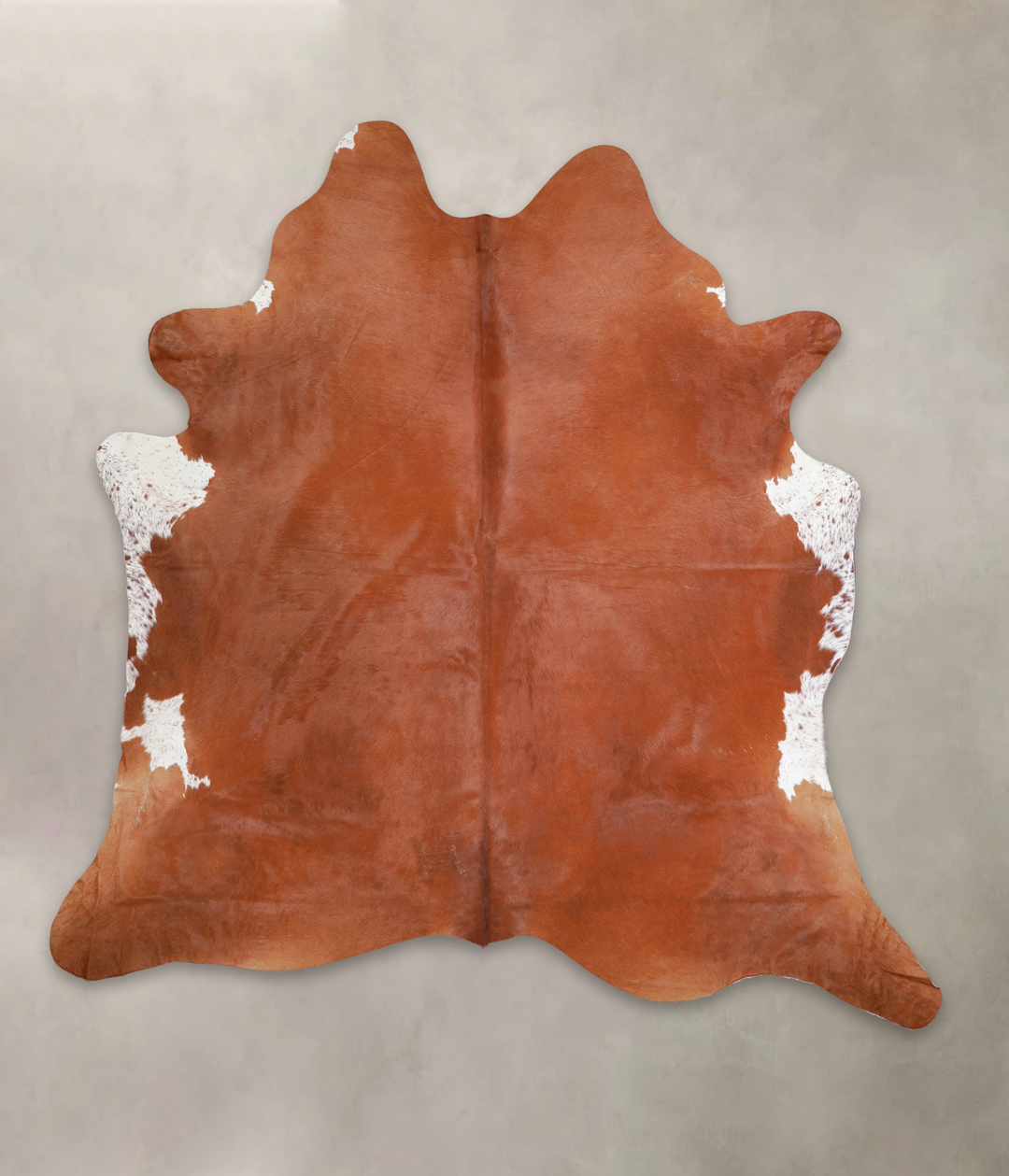 Brown and White Regular XX-Large Brazilian Cowhide Rug 7'10"H x 7'7"W