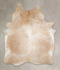 Beige XX-Large Brazilian Cowhide Rug 7'10