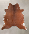 Brown and White Regular X-Large Brazilian Cowhide Rug 6'8