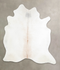 Ivory with Beige X-Large Brazilian Cowhide Rug 7'3