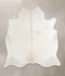 Ivory with Beige XX-Large Brazilian Cowhide Rug 7'9