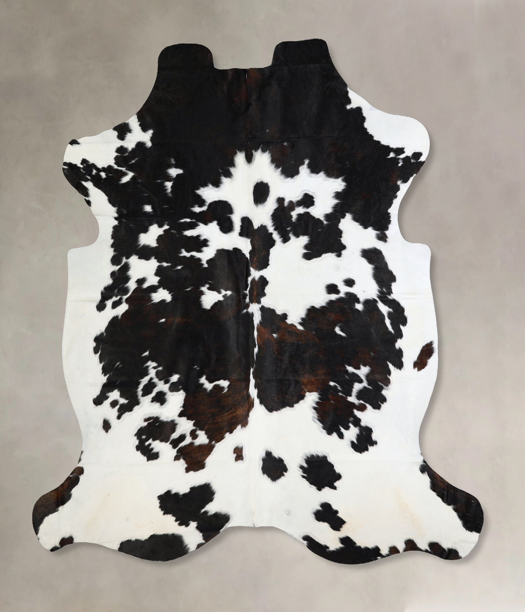 Tricolor X-Large European Cowhide Rug 7'3"H x 6'8"W #A27 by Hudson Hid