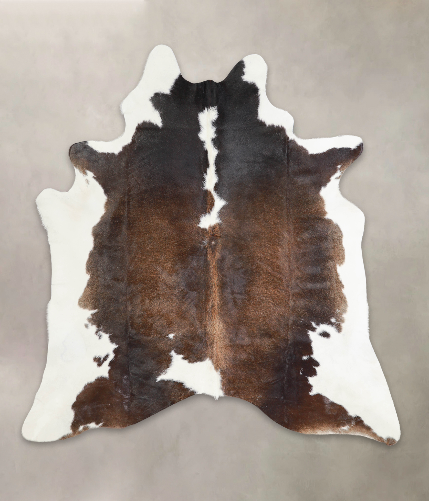Chocolate and White Cowhide Rug #A28939