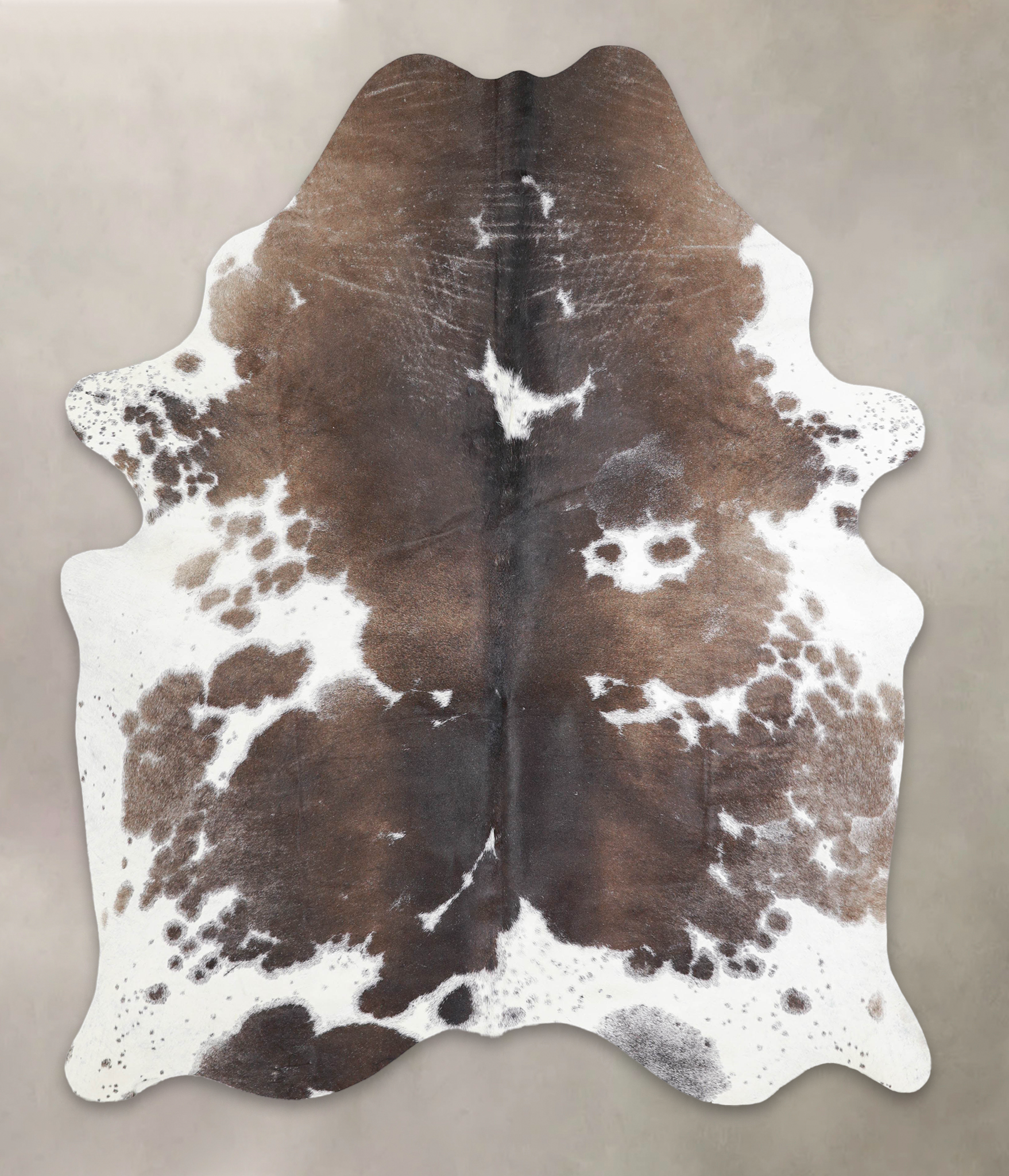 Chocolate and White Cowhide Rug #A28951