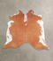 Brown and White Regular X-Large Brazilian Cowhide Rug 6'4