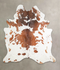 Brown and White XX-Large Brazilian Cowhide Rug 7'11
