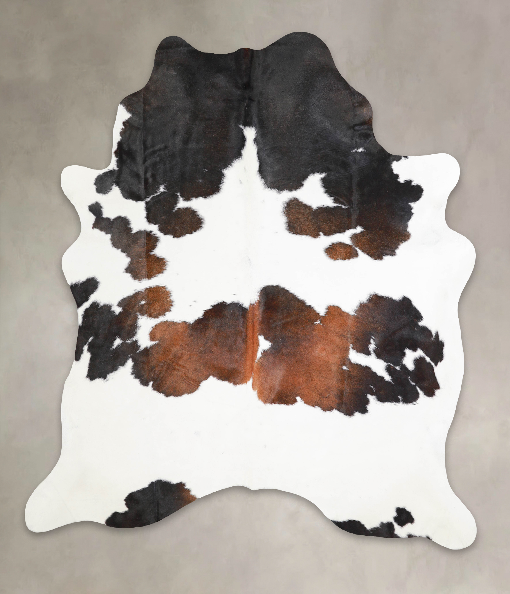 Chocolate and White Cowhide Rug #A29026