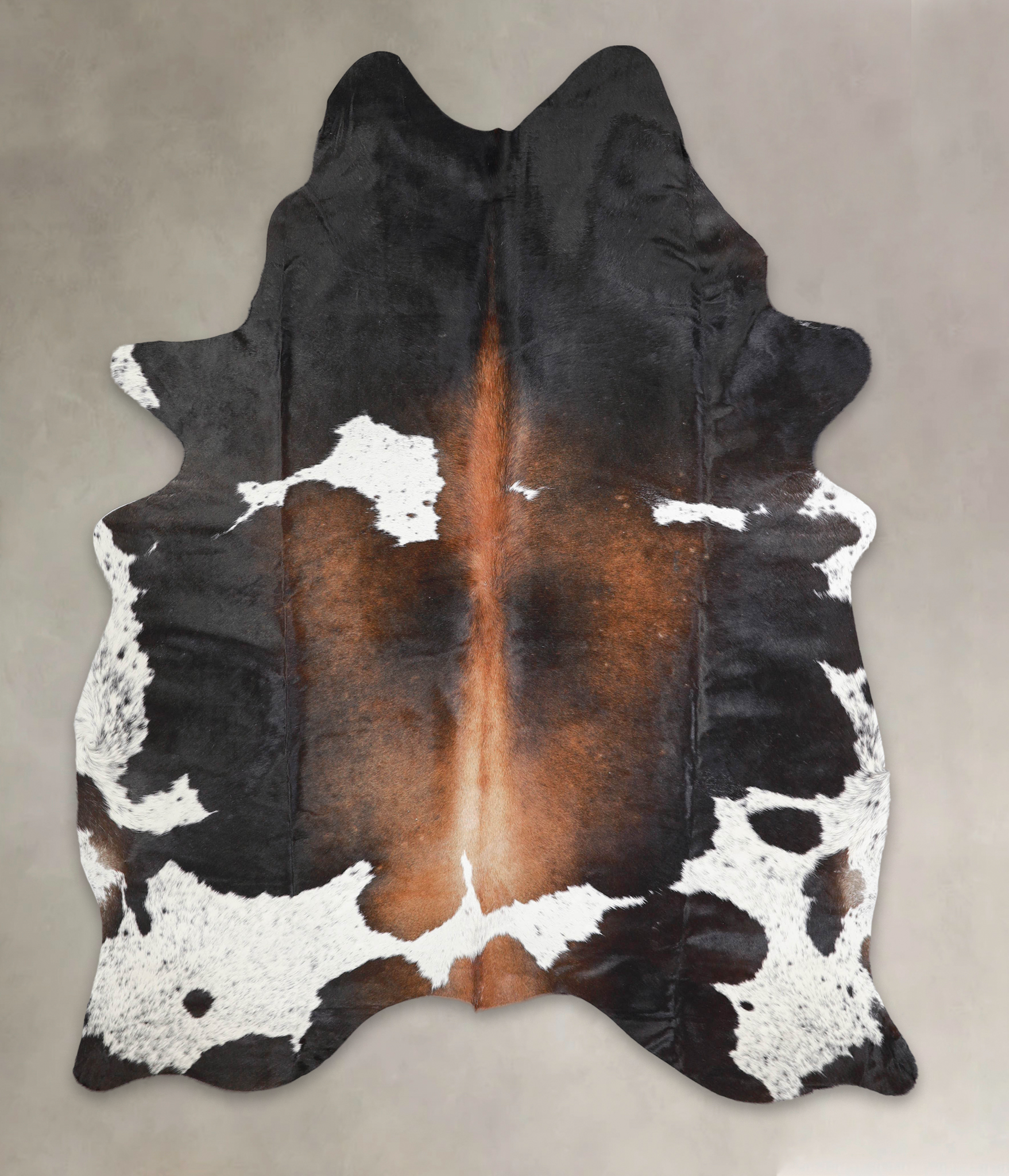 Chocolate and White Cowhide Rug #A29037