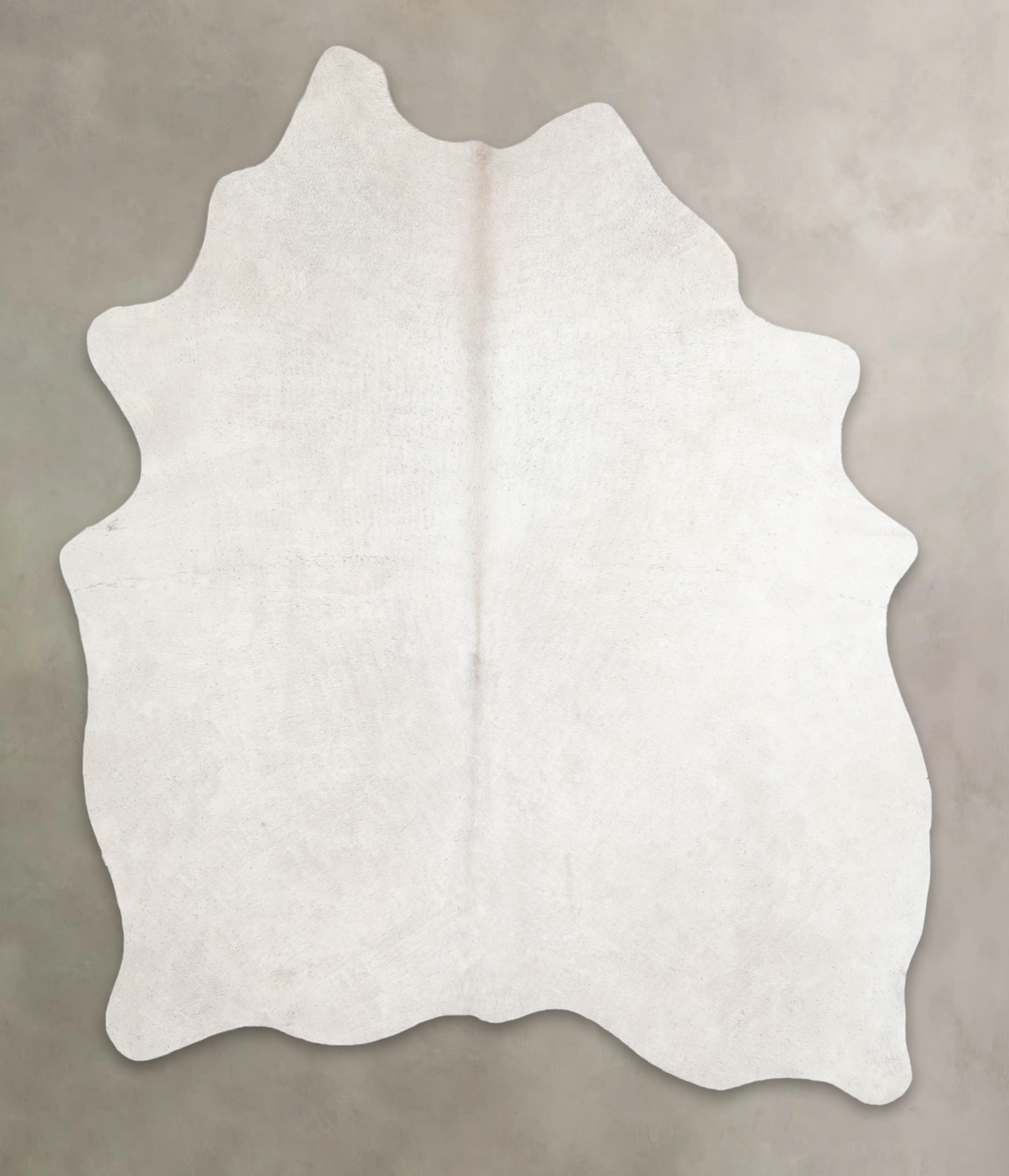 Solid White Cowhide Rug #A29116