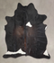 Black and White Large Brazilian Cowhide Rug 6'8