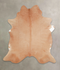 Solid Brown XX-Large Brazilian Cowhide Rug 7'7