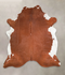 Brown and White Regular XX-Large Brazilian Cowhide Rug 7'9