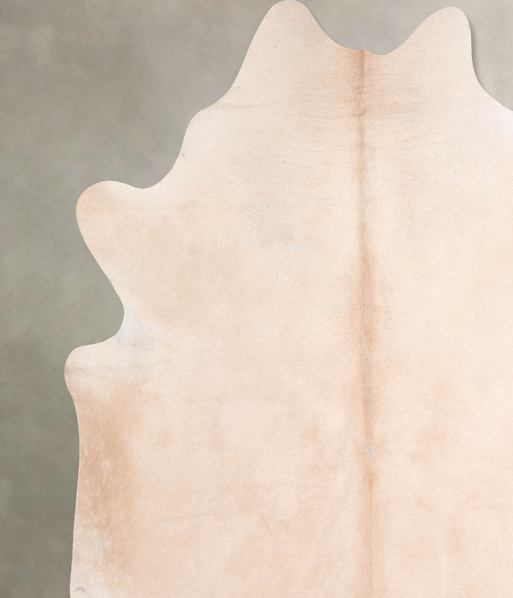 Beige XX-Large Brazilian Cowhide Rug 7'4"H x 7'2"W #A29431 by Hudson Hides