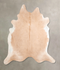 Beige XX-Large Brazilian Cowhide Rug 7'6
