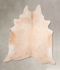 Beige XX-Large Brazilian Cowhide Rug 7'7