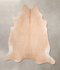Beige XX-Large Brazilian Cowhide Rug 7'11