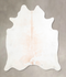 Ivory with Beige X-Large Brazilian Cowhide Rug 6'7