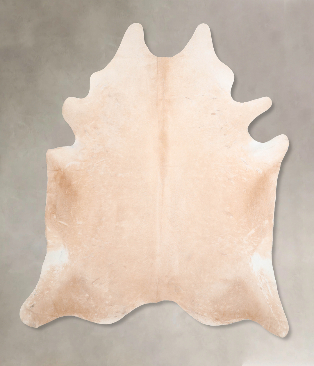 Beige XX-Large Brazilian Cowhide Rug 8'1"H x 7'5"W #A30397 by Hudson H