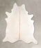 Ivory with Beige X-Large Brazilian Cowhide Rug 7'0