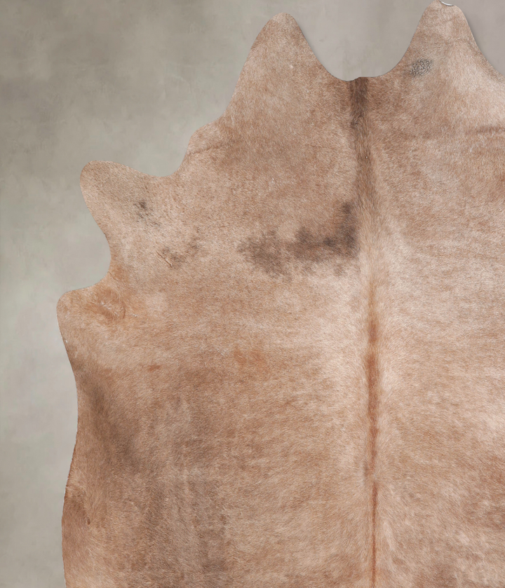 Champagne X-Large Brazilian Cowhide Rug 6'8"H x 6'9"W #A30561 by Hudson Hides