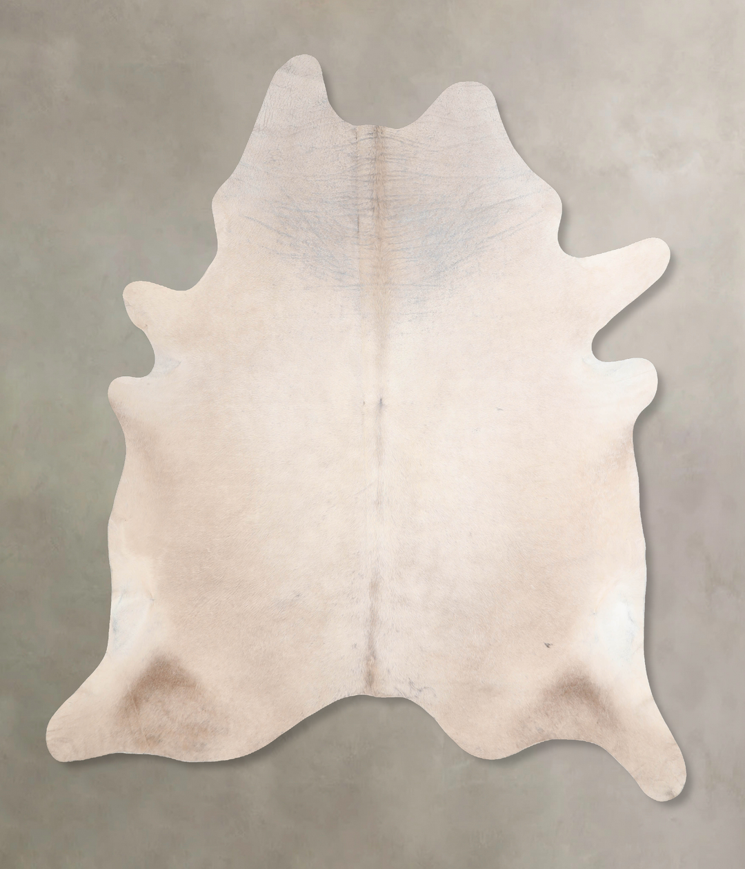 Grey with Beige XX-Large Brazilian Cowhide Rug 7'8"H x 6'8"W #A30673 b