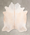 Ivory with Beige XX-Large Brazilian Cowhide Rug 7'4