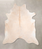 Beige XX-Large Brazilian Cowhide Rug 8'1