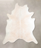 Ivory with Beige XX-Large Brazilian Cowhide Rug 7'10