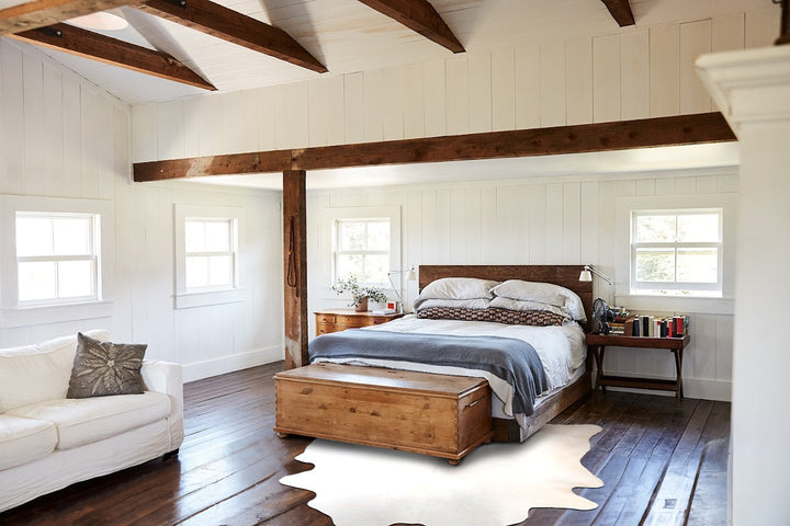 Light Grey XX-Large Brazilian Cowhide Rug 7'10"H x 6'10"W #A30875 by Hudson Hides