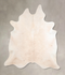 Ivory with Beige XX-Large Brazilian Cowhide Rug 8'1