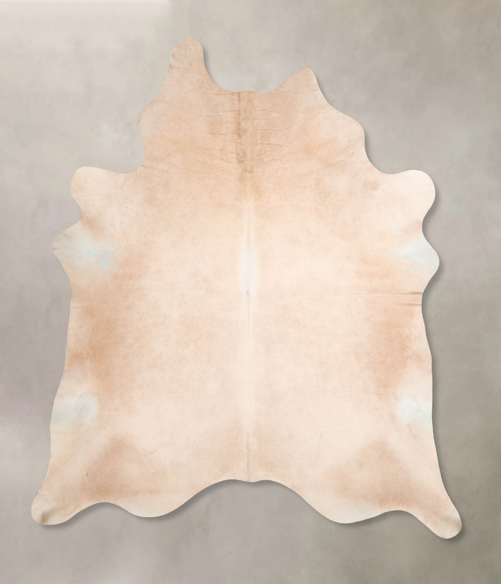 Beige XX-Large Brazilian Cowhide Rug 7'11"H x 6'9"W #A31212 by Hudson Hides